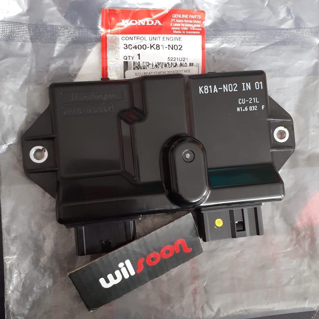 CDI Ecu Ecm / Control Unit Engine Honda Beat New Fi ESP 2016/2017 Original Honda Genuine Part Kode P