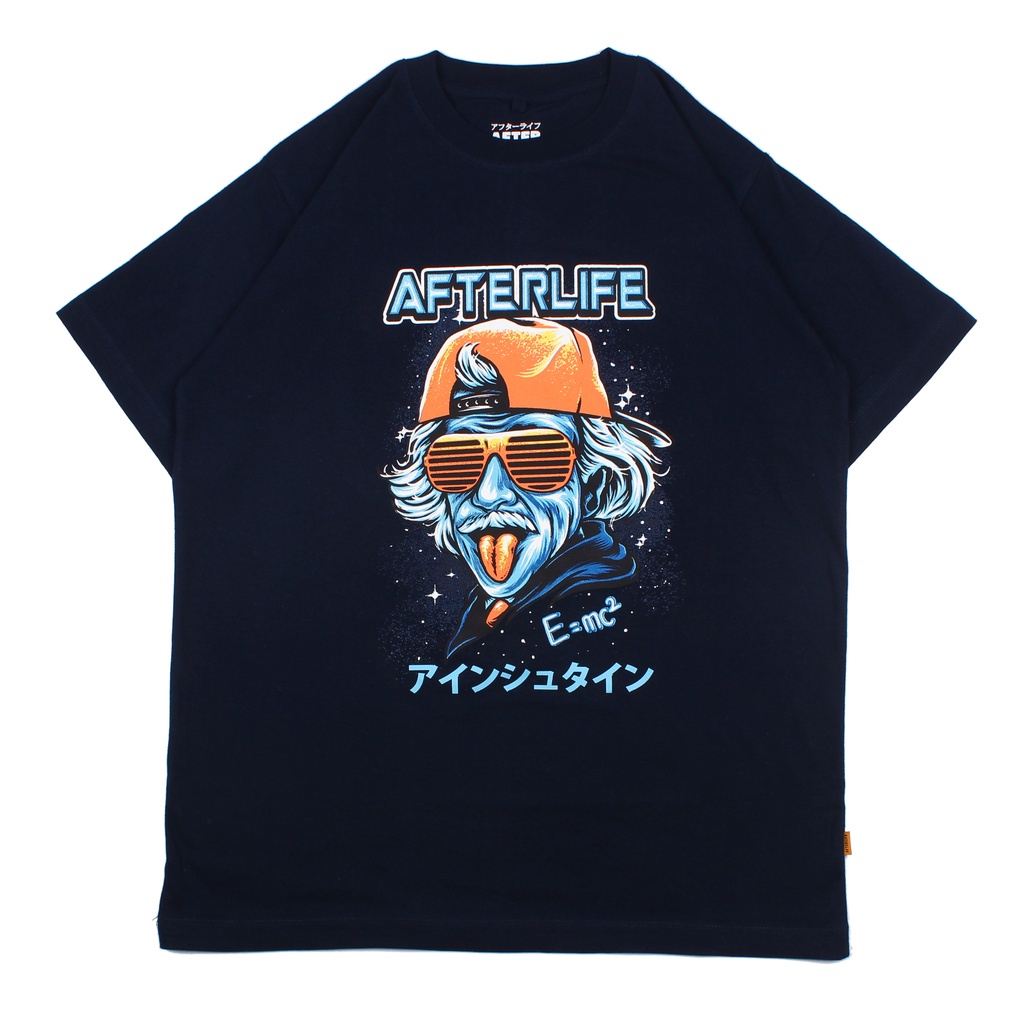 AFTERLIFE - Tshirt  Albert Einstein Navy | 21049C