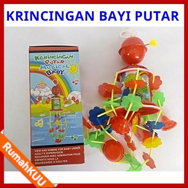 MERRY GO ROUND KRINCINGAN BAYI  MAINAN  ANAK  BAYI  PUTAR 