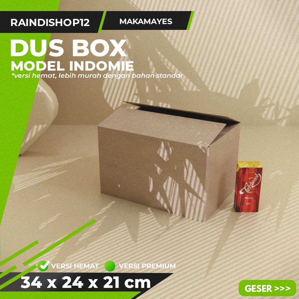 

BOX 34 X 24 X 21 CM KARDUS KOTAK KEMASAN PACKAGING KADO POLOS