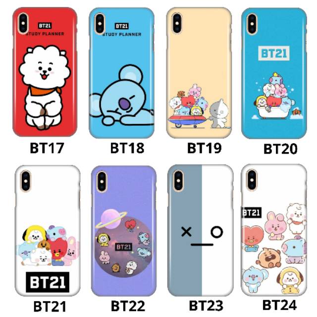 PREMIUM CUSTOM CASE BTS BT21 REDMI NOTE 9 PRO GLASS CASE 3D
