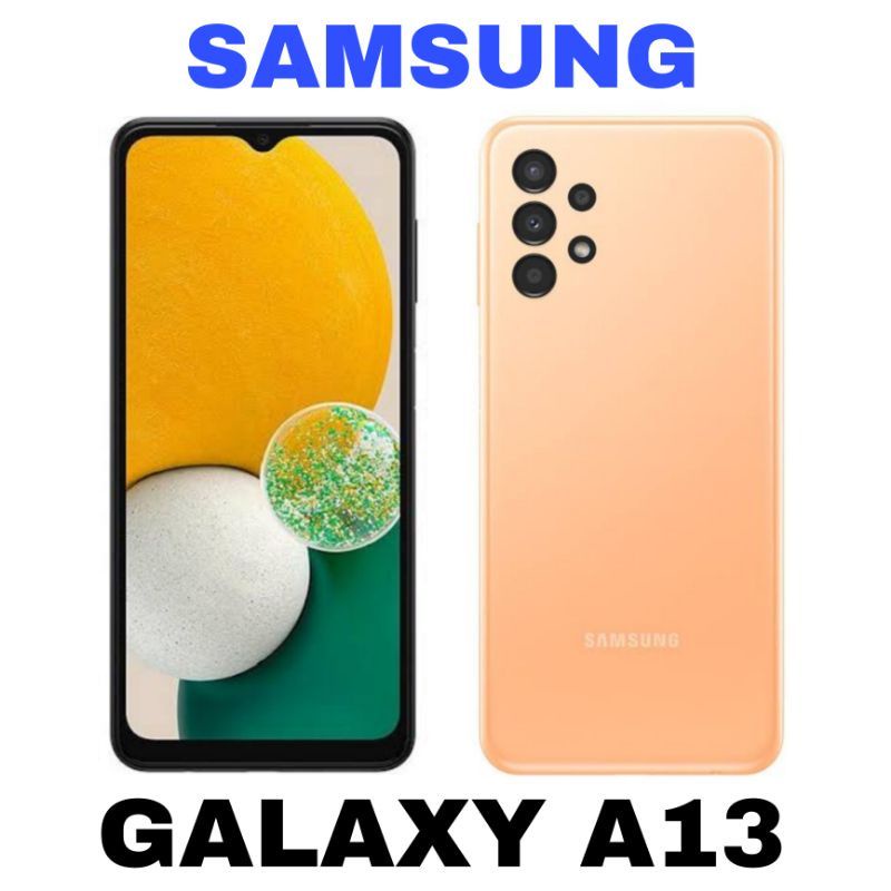 HANDPHONE SAMSUNG A03 | A13 | A22 5G | A23 4G | A53 5G | A03 core | A22 LTE 6/128 | A23 6/128GB | Tab A7 Lite 3/32GB | GARANSI RESMI 1 TAHUN-A13 peach(4/128)