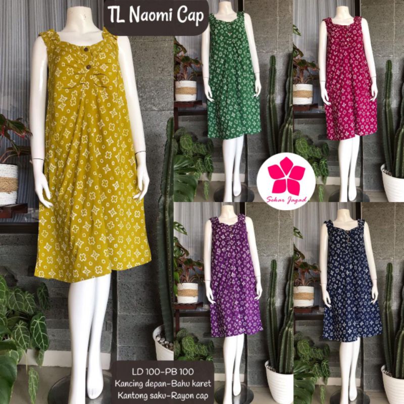 Daster Naomi Cap Tanpa Lengan