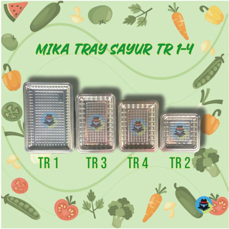 Mika Tray Plastik Sayur dan Buah TR 1 2 3 4 5 6 Tebal Alas Sayur dan Buah --- Hanya Alas
