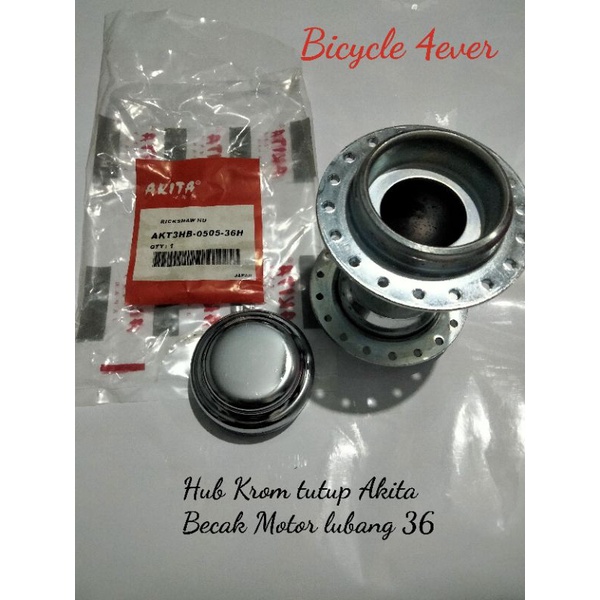 Bos Samping Gerobak/becak lubang 36 Krom ada tutup klaker