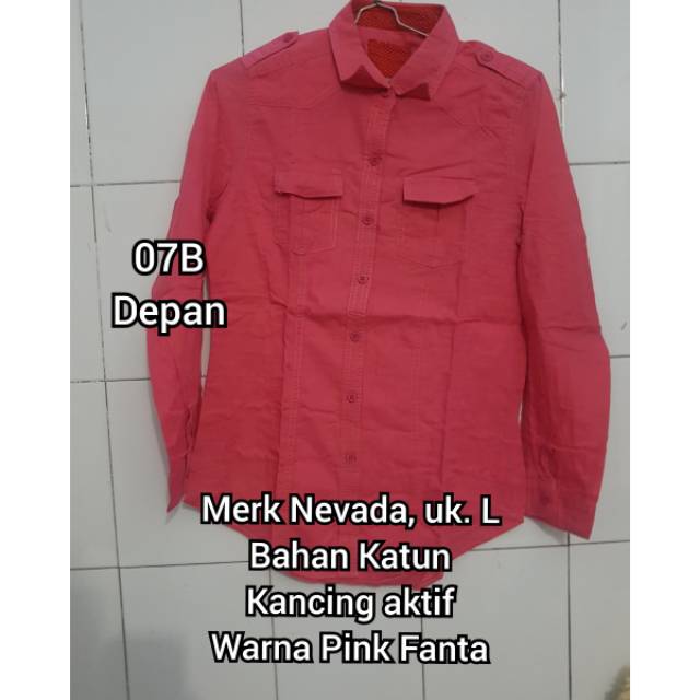 Preloved Kemeja Pink