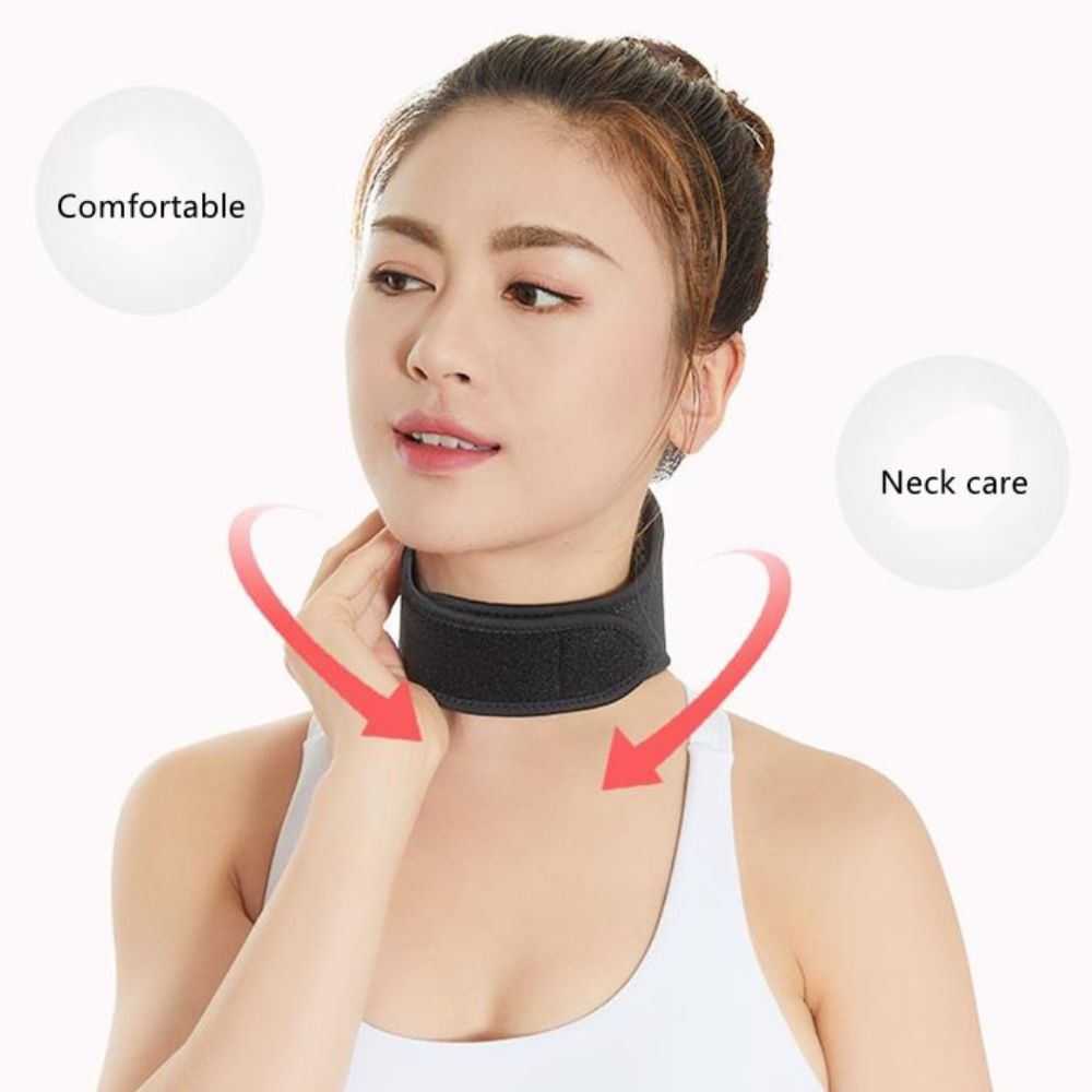 MARKETBIX Alat Pemijat Leher Magnetic Tcare Tourmaline Neck Massager Therapy Sabuk Terapi Leher