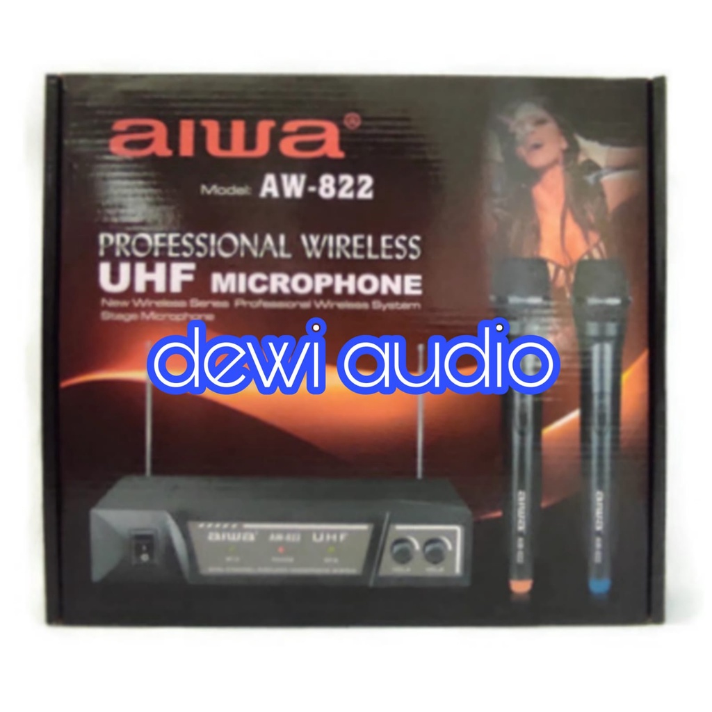 MIC AIWA AW822 / MICROPHONE WIRELESS AIWA AW-822 / MIC DOUBLE WIRELESS SONY AW822