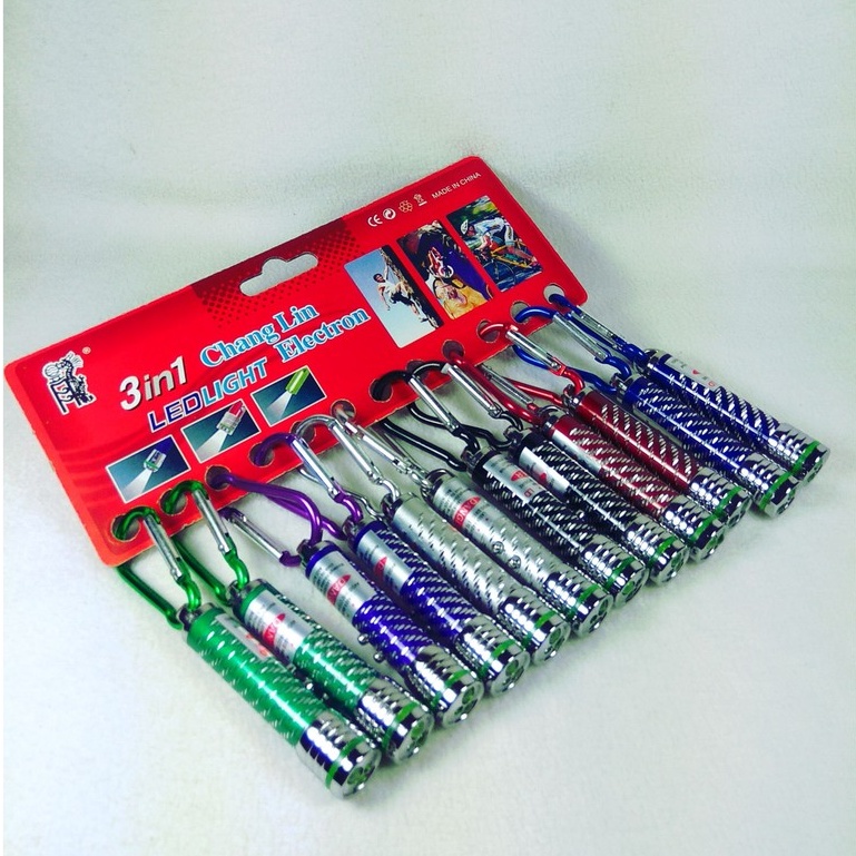 Laser Pointer / Senter Mini / Mainan Gantungan Lampu Motif Ulir