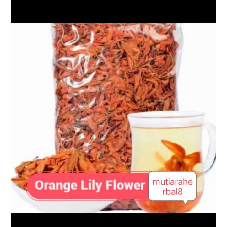 

Orange Lily Flower Tea Tisane Teh Bunga Lily Orange Orgonic 100gram