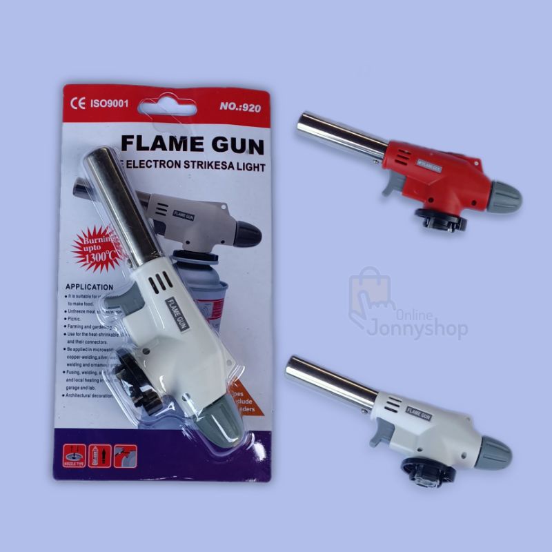 Pematik gas torch, flame gun 920 original dan Gas kaleng original. bukan revil atau isi ulang