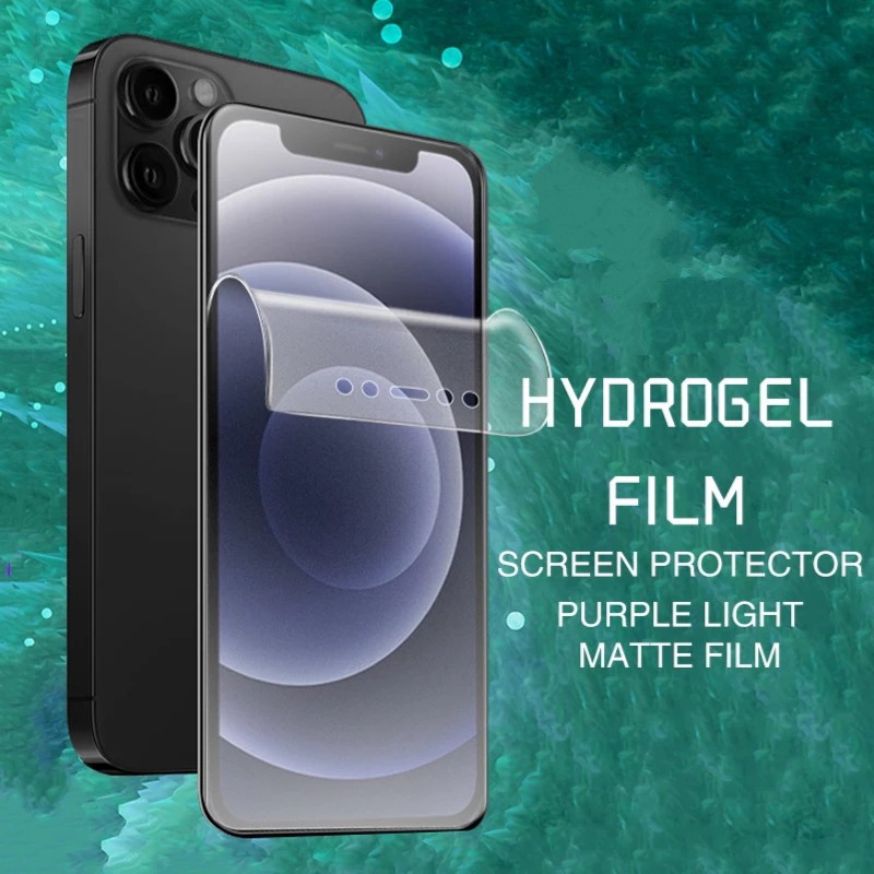 IPHONE X XS XR XS MAX ANTI GORES HYDROGEL MATTE FULL BODY ANTI MINYAK DEPAN DAN BELAKANG SCREEN GUAR