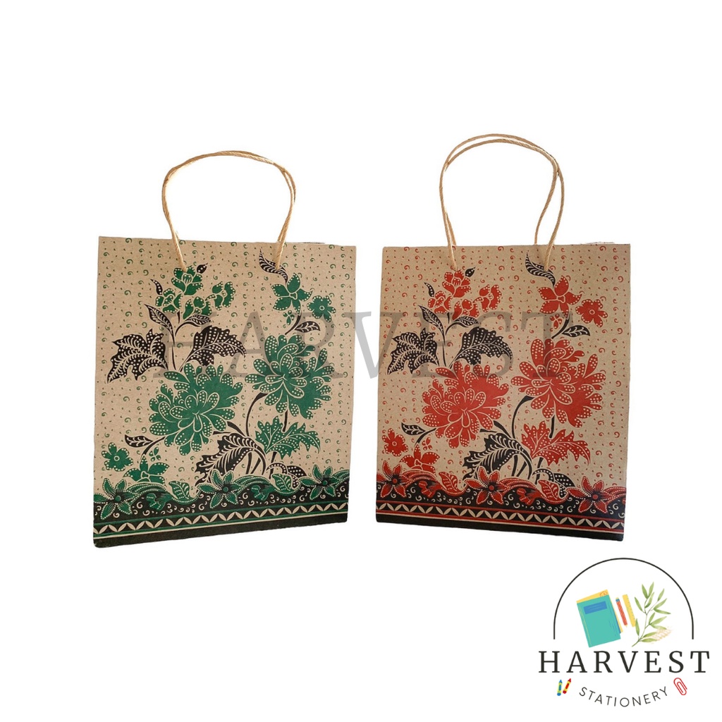 Paper Bag Motif Batik Kecil / Tas Kertas Batik Kecil OKEY ( PER PCS )