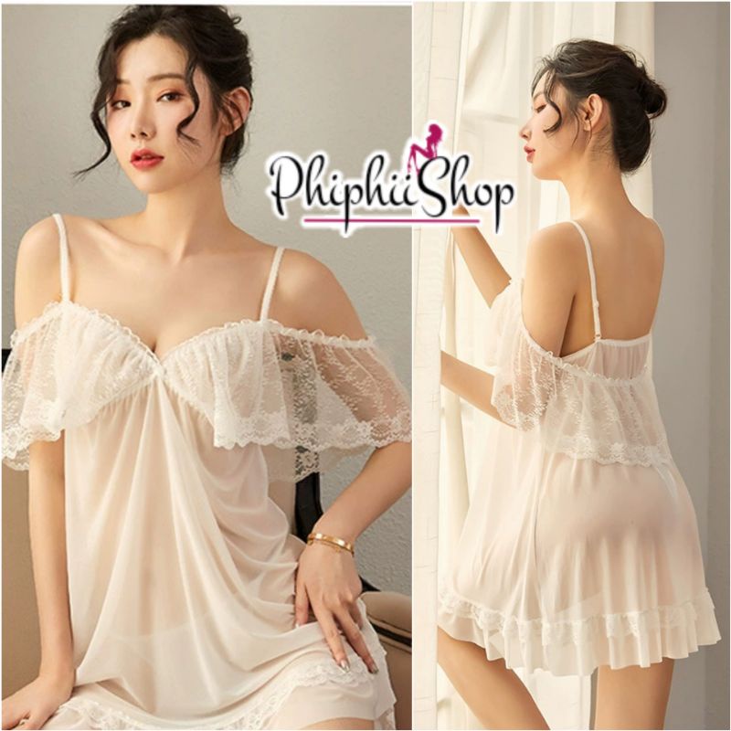 Set Lingerie Model Gaun Sabrina Big Size Jumbo Fit XXL
