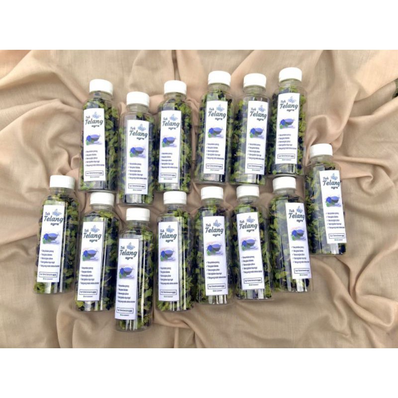 

10 botol Teh Telang