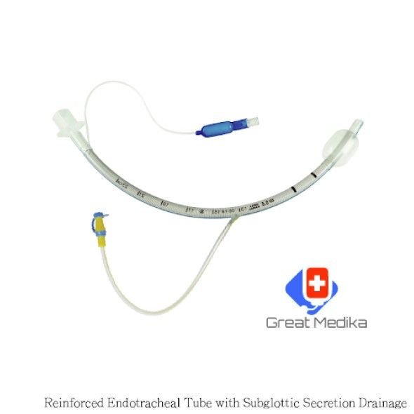 ETT no 7 biotech Reinforced Endotracheal Tube With Subglotic Scretion