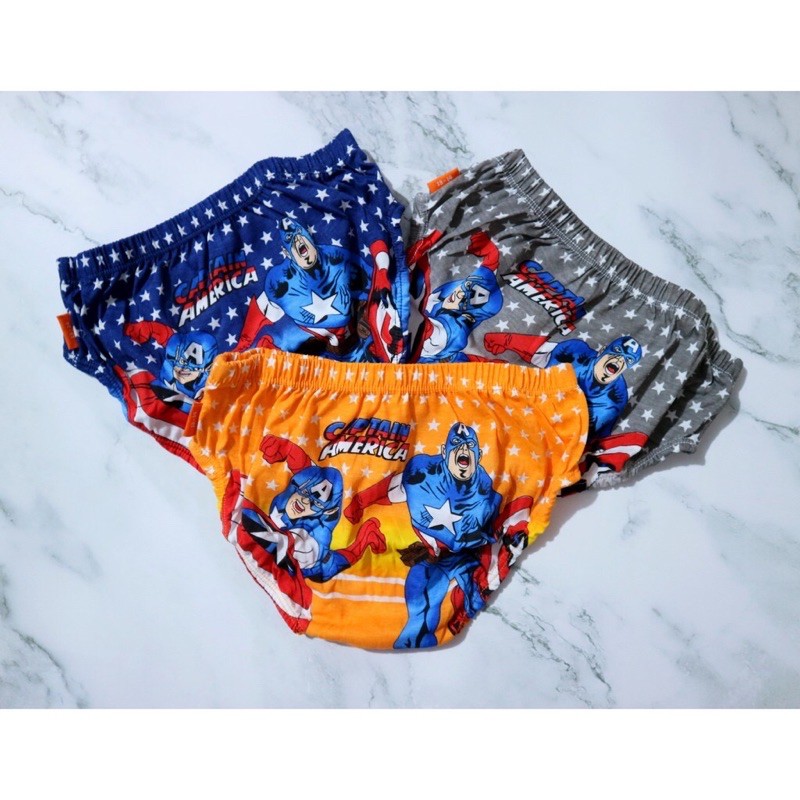 3 PCS Jack Junior | Celana dalam anak cowok katun asli motif Avengers / Jack junior CD anak cowok