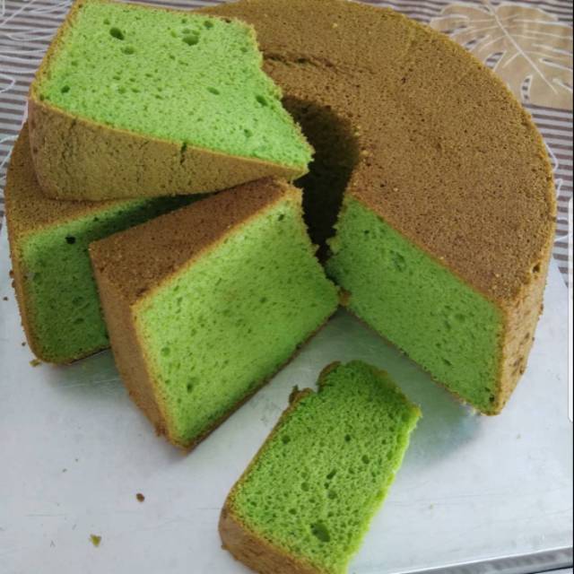 

bolu chiffon cake pandan khas bangka