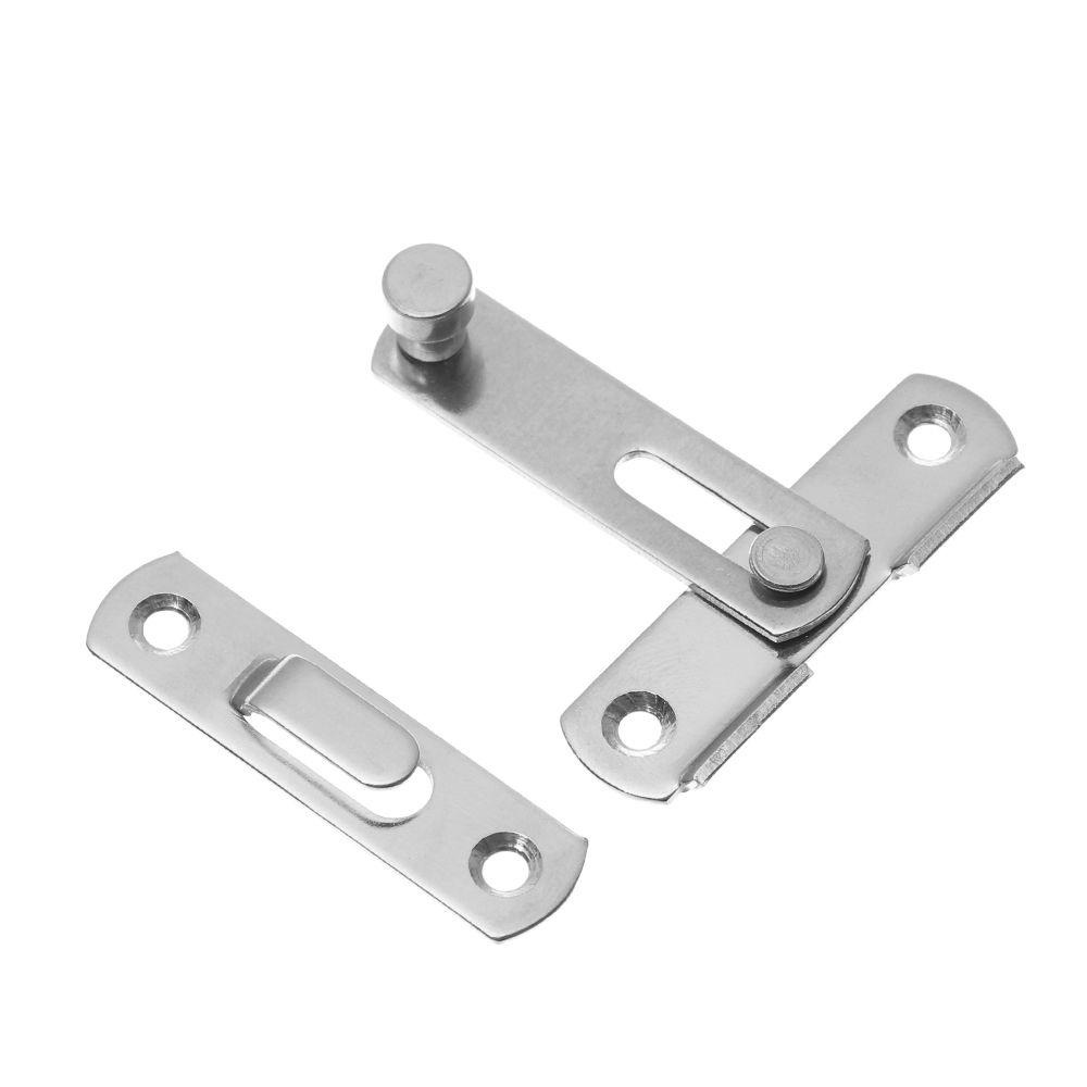Wonder Hasp Fitting Hardware Sekrup Stainless Steel Silent Gate Buckle Pengaman Kabinet Menangkap