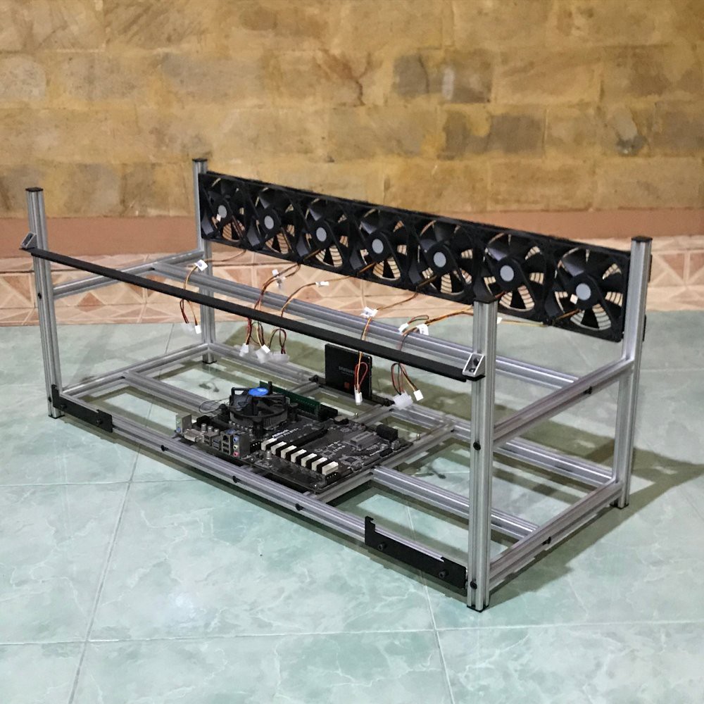 AVANT Pro Miner Case - Rak Mining 8 GPU Dual PSU - RX VEGA - RX 560 - RX 570 - RX 580 - NVIDIA 1060