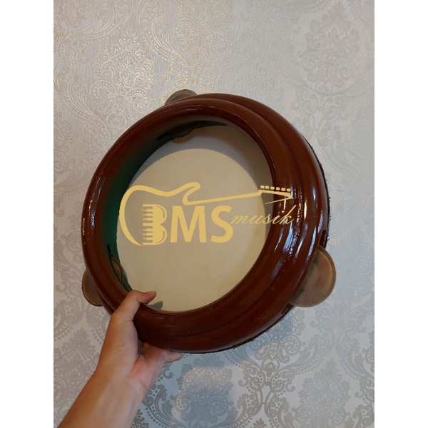 Rebana Hadrah Jepara Super ukuran 35 cm Kayu Mahoni (Bisa custome warna)