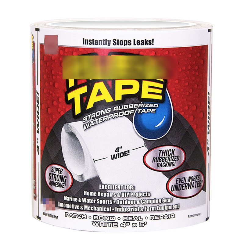 Lakban Lem Flex Tape Penambal Ajaib Super Kuat Anti Air Pipa Kaca Bocor Waterproof Rubberized Hitam Serbaguna 10 X 152 Cm