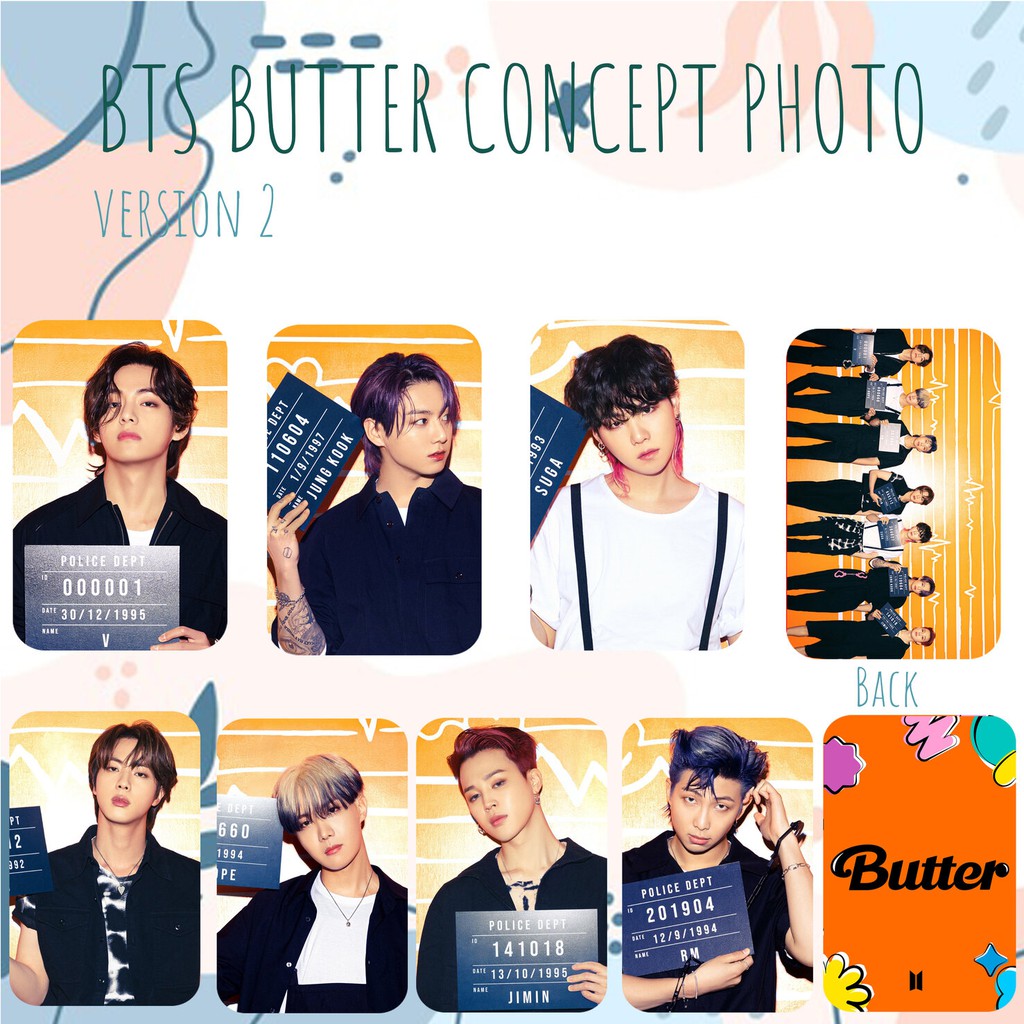 BTS BUTTER PHOTO CONCEPT PHOTOCARD (UNOFFICIAL)