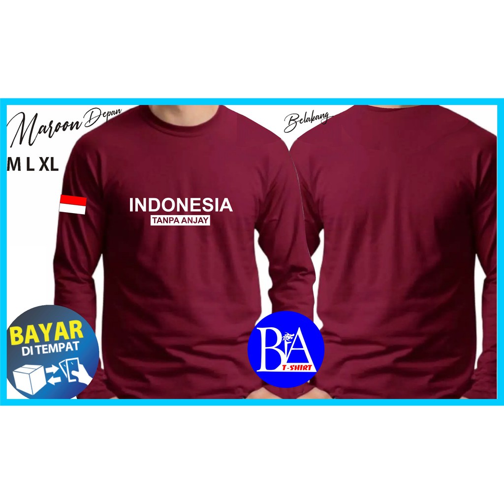 COD/KAOS INDONESIA TANPA ANJAY/KAOS EKSPRESI/KAOS HITS/KAOS BANDUNG/KAOS MURAH/KAOS DISTRO