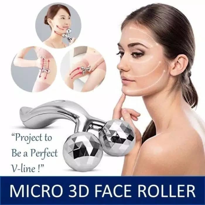 3D ROLLER MASSAGER FACE LIFT PENGENCANG WAJAH ALAT PENIRUS WAJAH