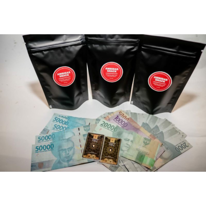 Snack Sultan Amidas/Snack Berhadiah Uang tunai & Emas mini
