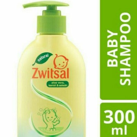 Zwitsal Natural Baby Shampoo Aloe Vera Kimiri &amp; Seledri 300ml / Shampo Bayi