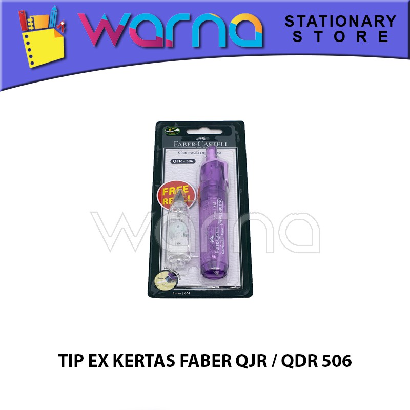 

TIP EX KERTAS/CORRECTION TAPE FABER QJR /QDR 506