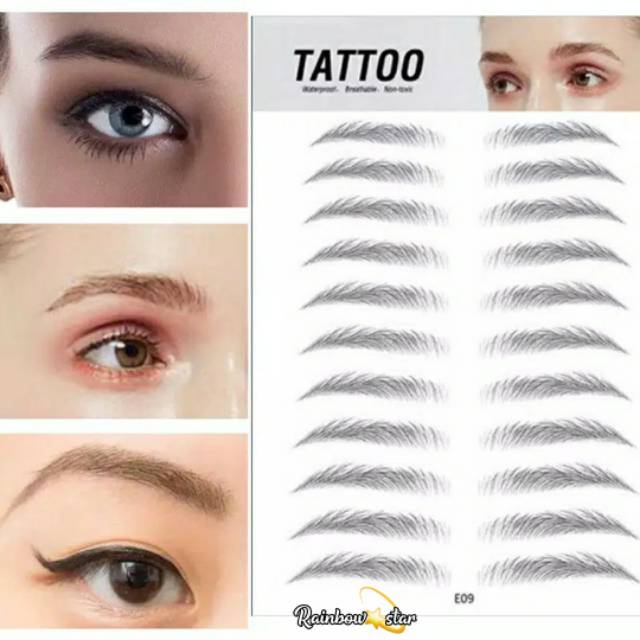 Microblading Eyebrow Sticker / Eyebrow Tattoo Sticker / Stiker Tato Alis