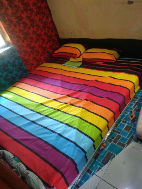 Sprei Rainbow Uk 100, 120, 160, 180, 200