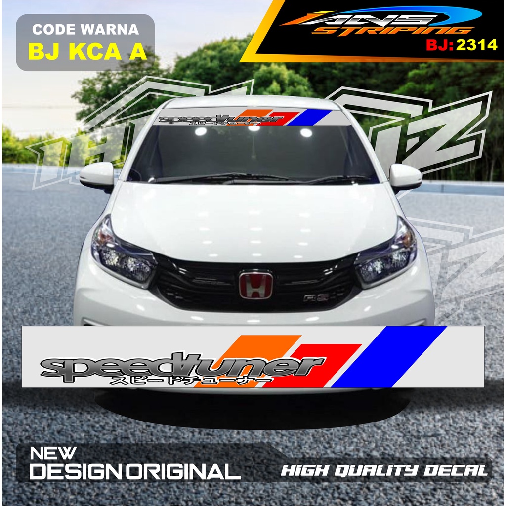 STIKER DECAL KACA DEPAN MOBIL BRIO / STICKER KACA DEPAN MOBIL HONDA JAZZ / VARIASI STIKER MOBIL AYLA / STIKER KACA MOBIL