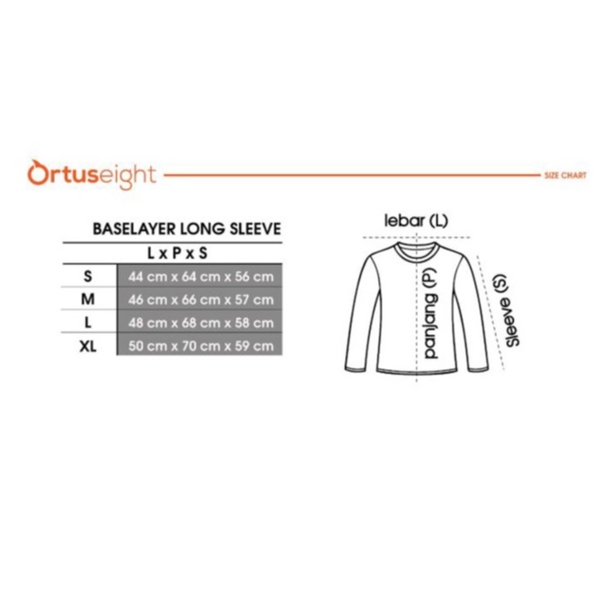 MANSET LENGAN PANJANG ORTUSEIGHT BASELAYER LS/LONG SLEEVE - BLACK