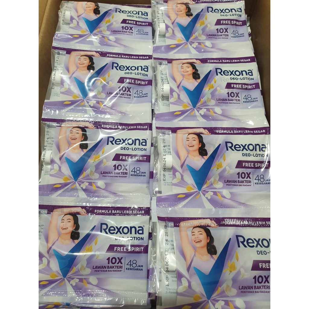 Rexona Deodorant free spirit women renceng isi 12 sachet