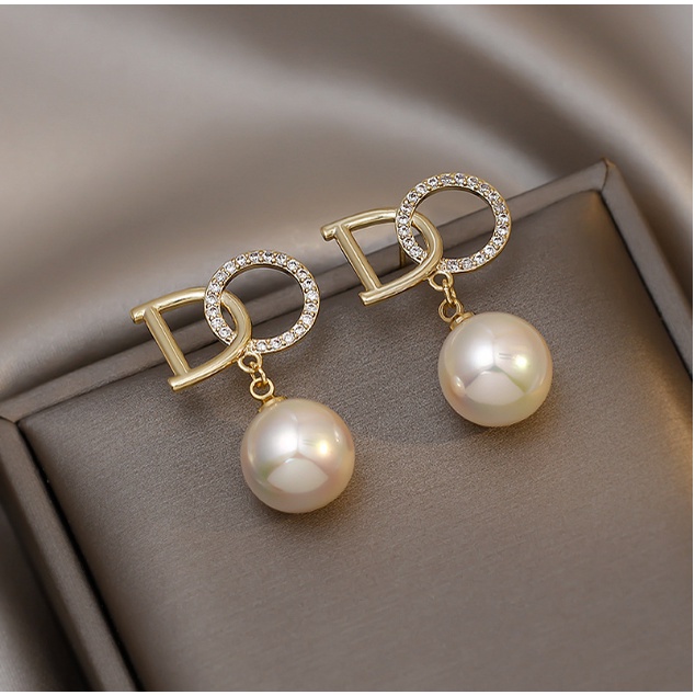 ANTING KOREA TITANIUM LUXURY PEARL ANTING TUSUK ANTI KARAT WANITA GIWANG AKSESORIS ANAK PEREMPUAN FASHION IMPORT ANT55