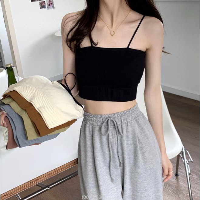 BV.ID BR587 TANKTOP BRA KEMBEN SINGLET CROP TALI BISA DI LEPAS PAKAIAN DALAM WANITA SEXY