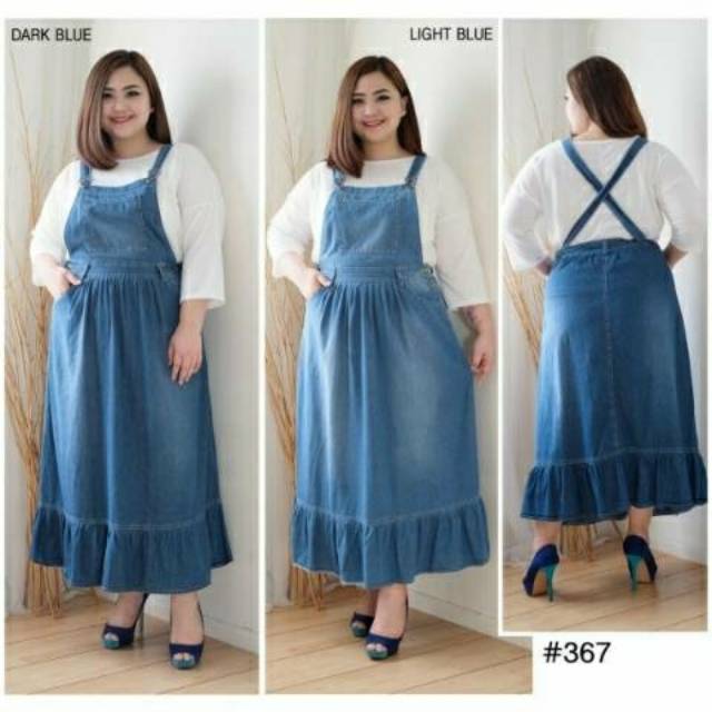 Baju Jumpsuit Rok Kodok Planner Rumbai Panjang Jumbo Big Size