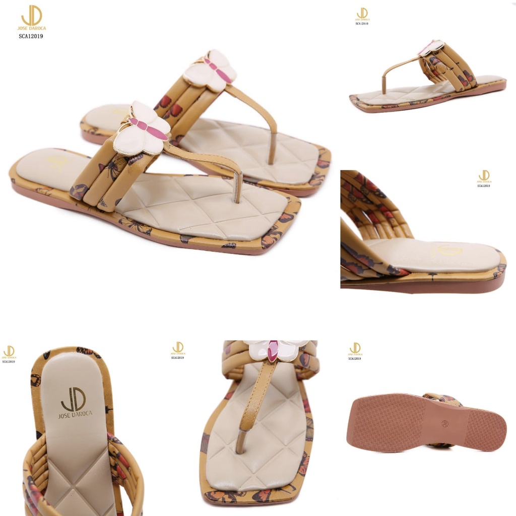 JOSE DAROCA Sandal Jepit Strappy Butterfly #SCA12019# Original