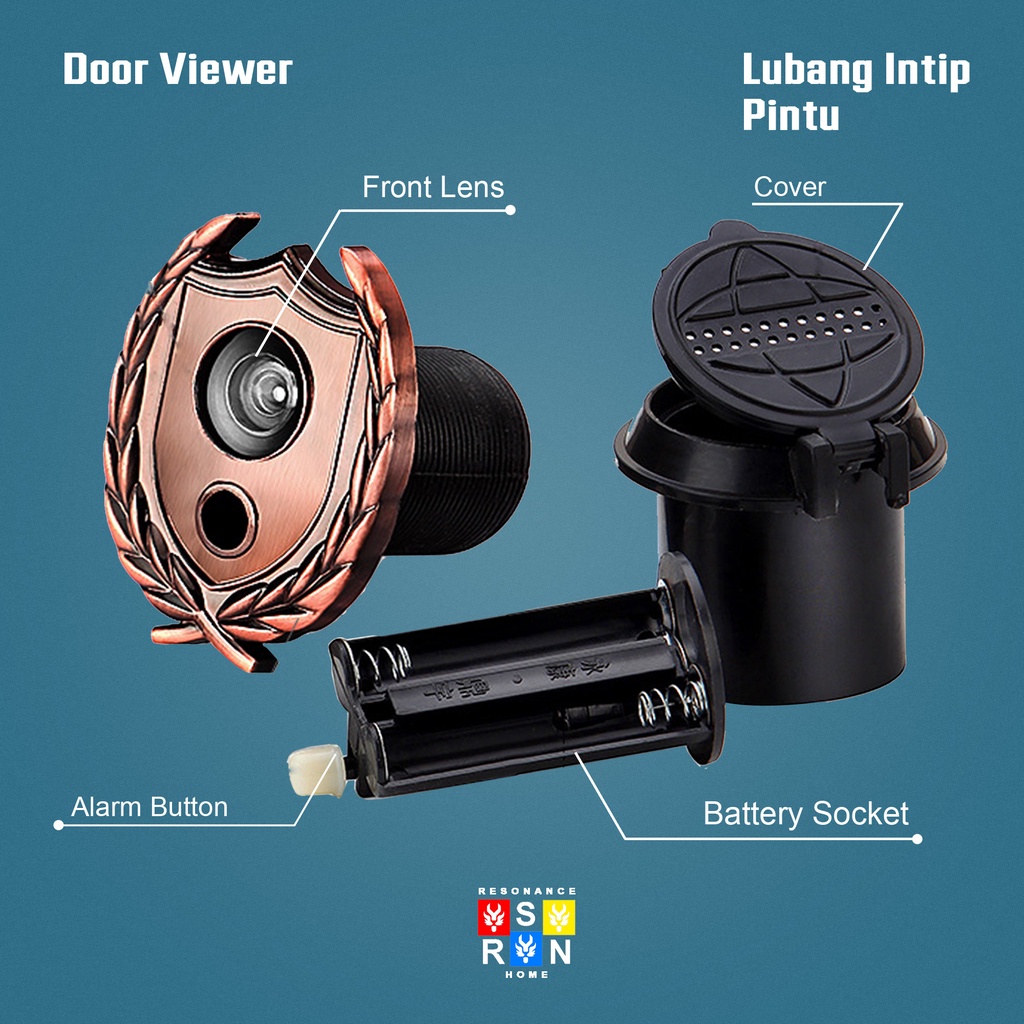 Door Viewer + Bell Antik Resonance Home