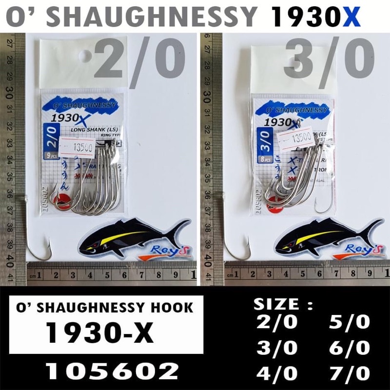 O'SHAUGHNESSY HOOK 1930-X