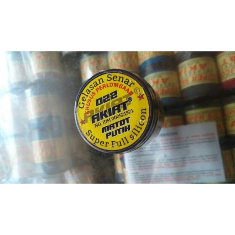 Gelasan Akiat 0.22 Matot Putih Super Full Silicone khusus pertandingan