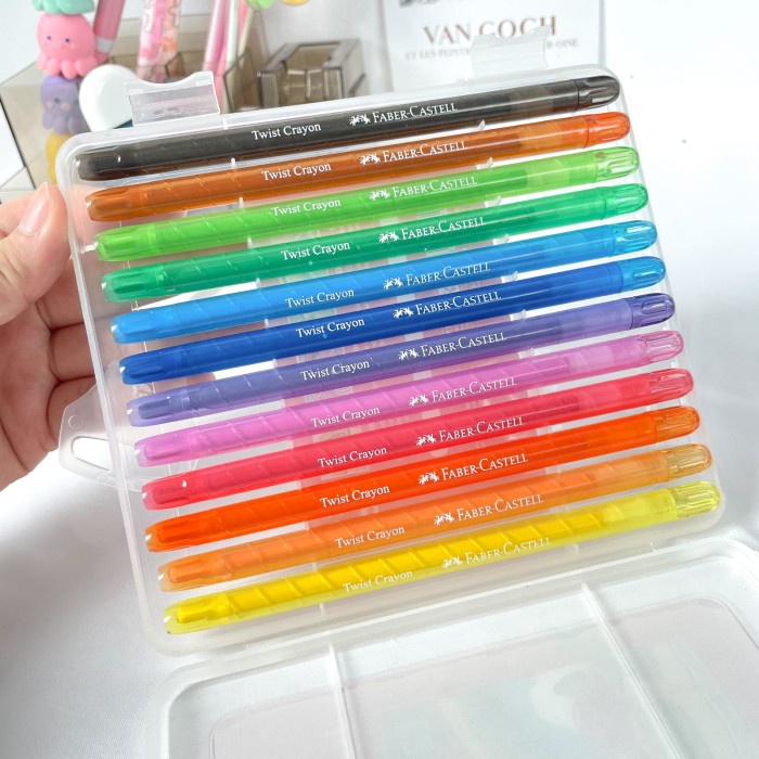 

Terlaris Faber Castell Twist Crayon Krayon 12 Warna 12 Color Krayon Alat Mengga Terbatas