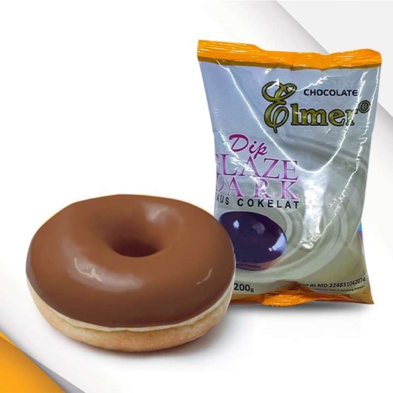 

【ASLI】Elmer COKLAT⚡Elmer Dip Glaze Donut 200 gram (Kemasan Pabrik dan Repack) | Dip glaze Elmer 200gram Termurah !! | Glaze donat | Glaze | Topping Donat | Elmer | Elmer Dip Glaze Topping Donat kemasan 200 gr