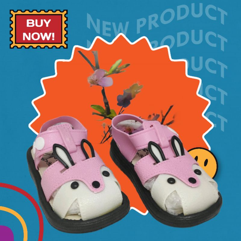 SANDAL ANAK TALI JELLY IMPORT 25-30 buat anak kesayangan kita dengan motif kelinci