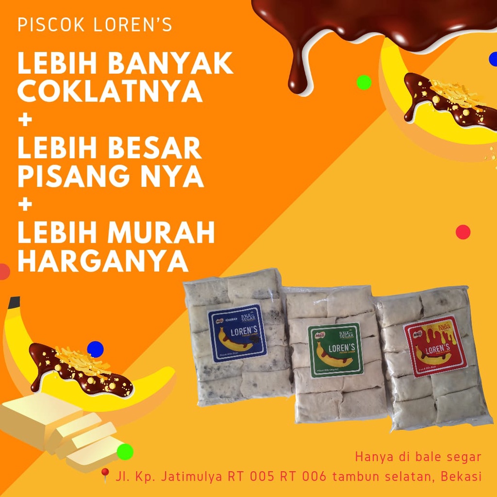 

Piscok Lumer Loren Enak dan Penuh pisang nya, pisang, pisang coklat
