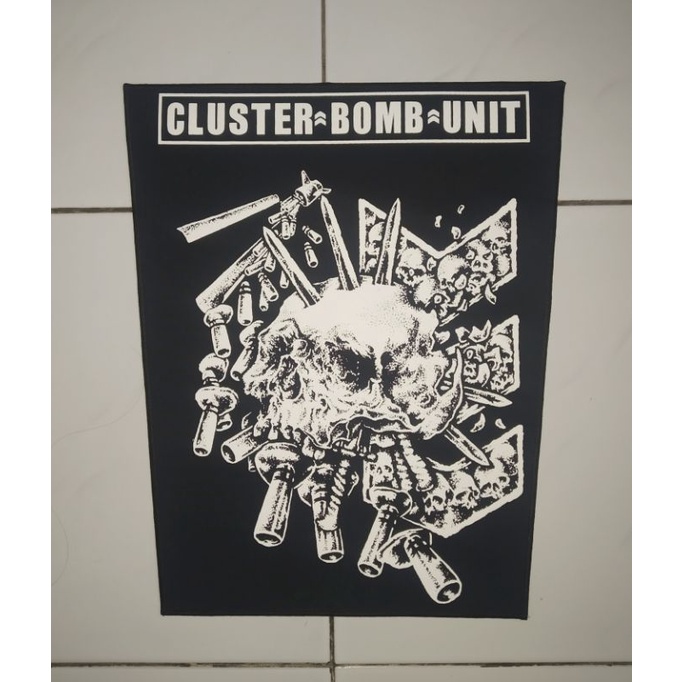 Emblem Punggung/Backpatch/Tambalan Jaket Vest Sweater - Cluster Bomb Unit