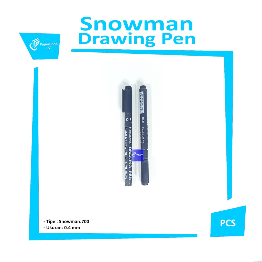 

SNOWMAN - Drawing Pen 700 Hitam 0.4 - Pcs